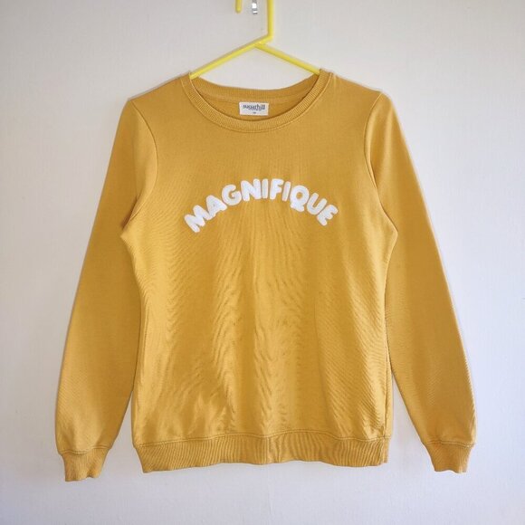 Sugarhill Brighton Vibrant Embroidered Magnifique Sweatshirt Boho Fun Sz Small - Picture 5 of 10